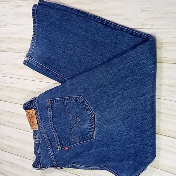 Levi's 501 Button Fly Straight Leg Blue Jeans Men's Size W41 L 29 - Picture 3 of 16